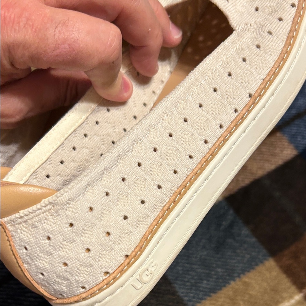 UGG Cream Perforated Flats - Picture 7 of 11